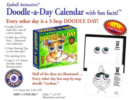 Eyeball Animation® Doodle-a-Day Calendar with fun facts! - Calendar 2006 