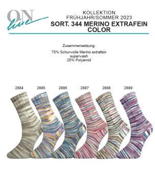 ONline Supersocke 100 Sort.344 - Merino Extrafein Color - 4fach (Ausverkauf) 